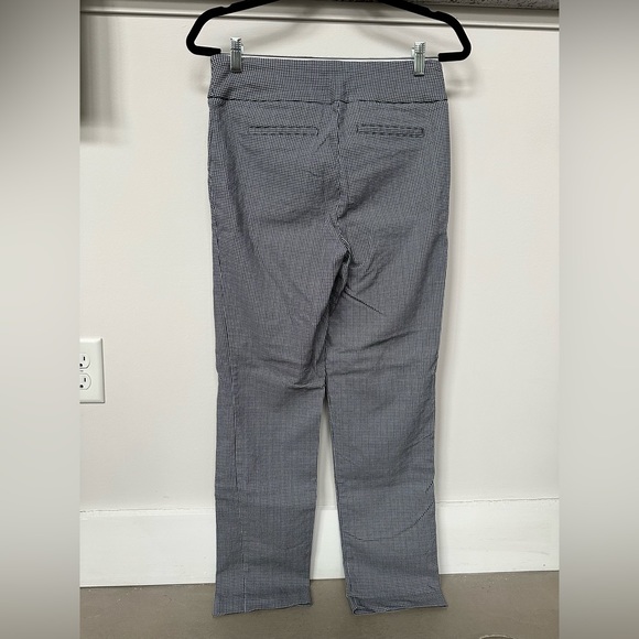 Hilary Radley Black and White Gingham Ankle Crop Pants - Picture 2 of 5